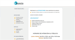 Desktop Screenshot of oposicionesleoncio.com