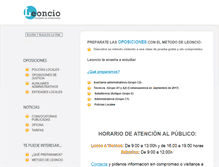 Tablet Screenshot of oposicionesleoncio.com